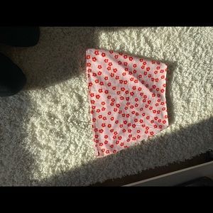 Pink flower Y2K skirt